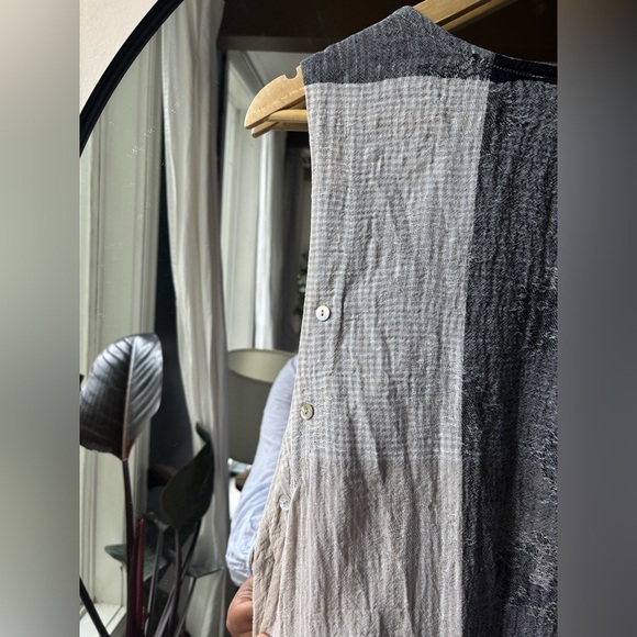 1124 BANANA BLUE Australian made linen maxi dress | side large - Picture 11 of 13